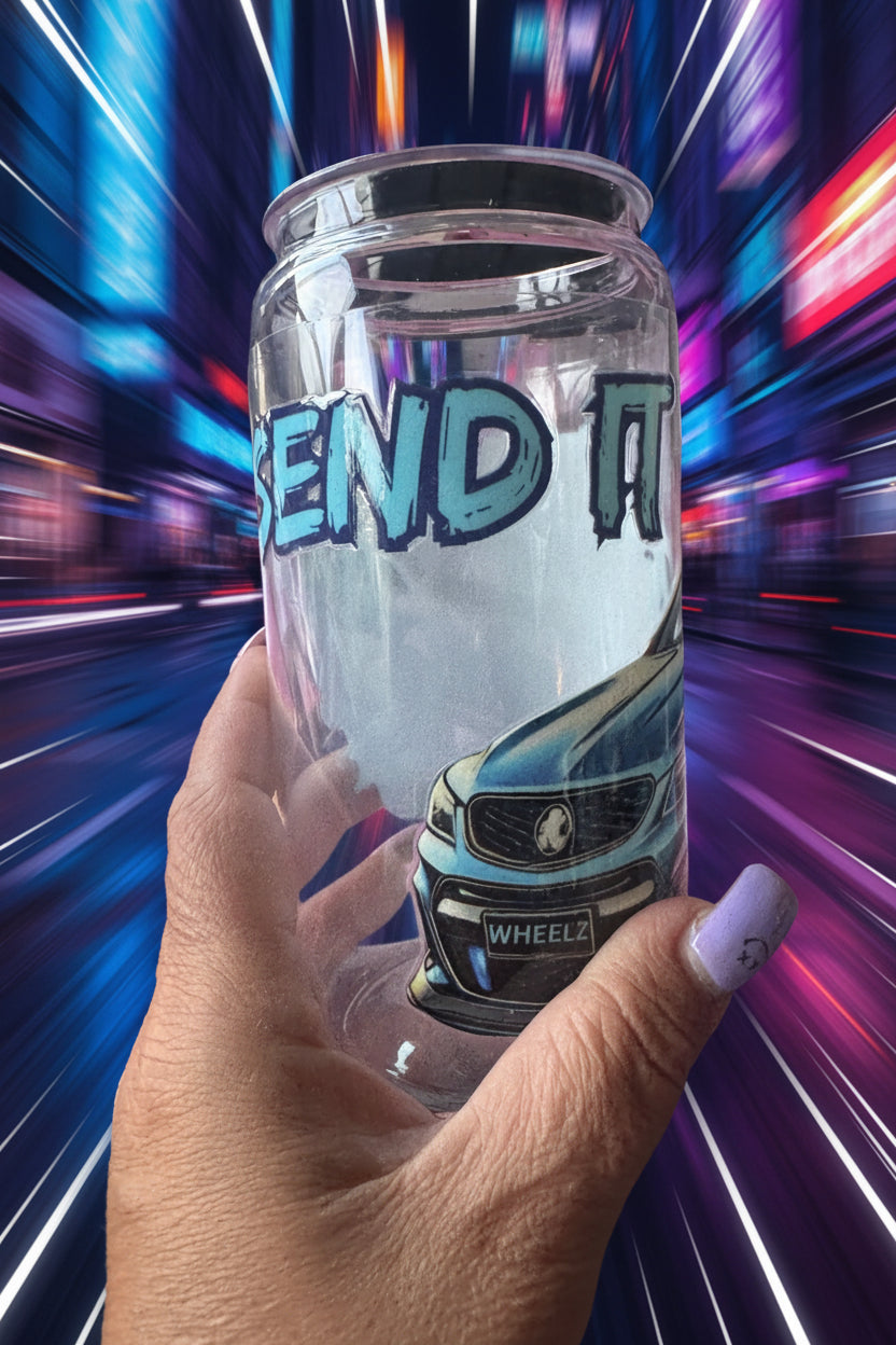 16oz Acrylic Tumbler Cups with color Lids & Straw
