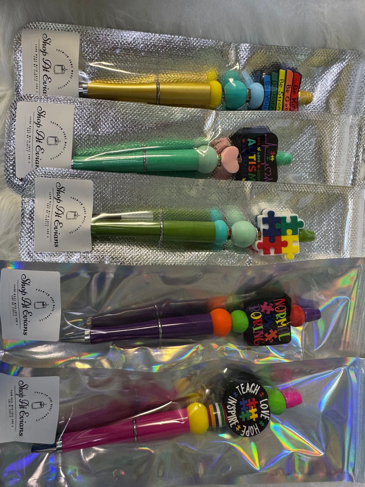 Assorted Beaded Pens