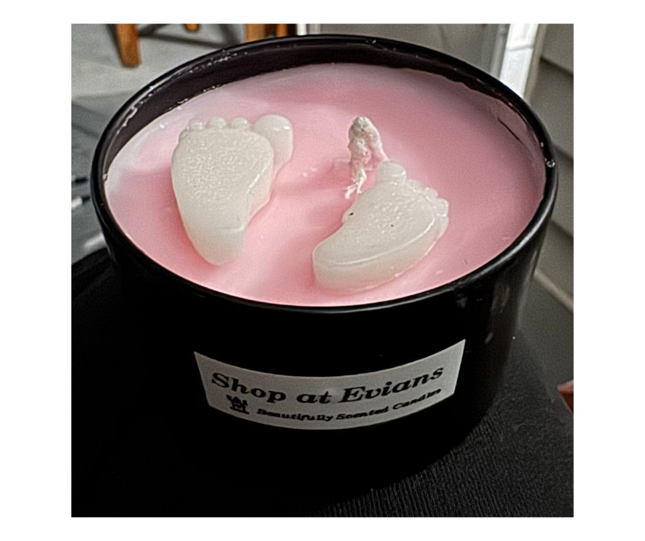 Black tin Candles 4oz