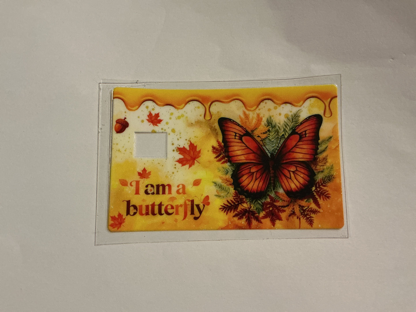 I am a Butterfly Credit Card Decals