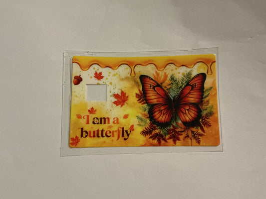 I am a Butterfly Credit Card Decals