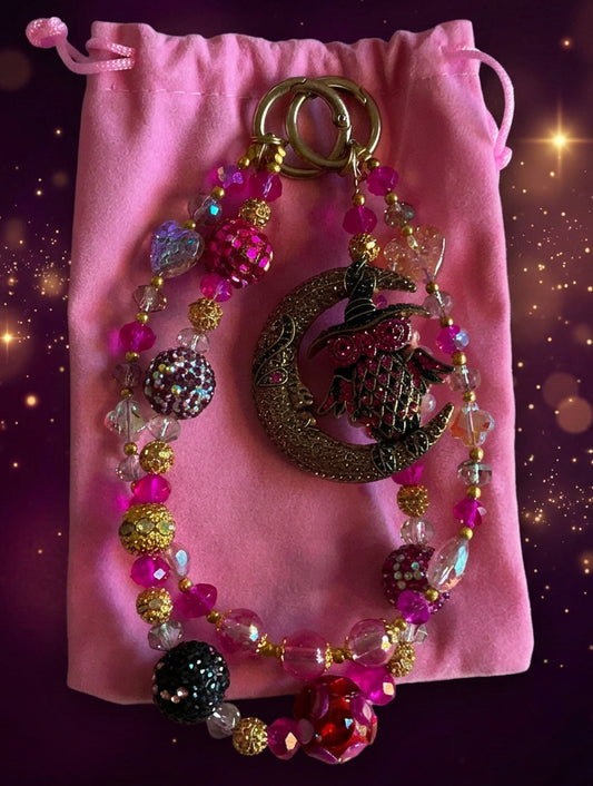 Moon Owl Keychain/Phone Chain