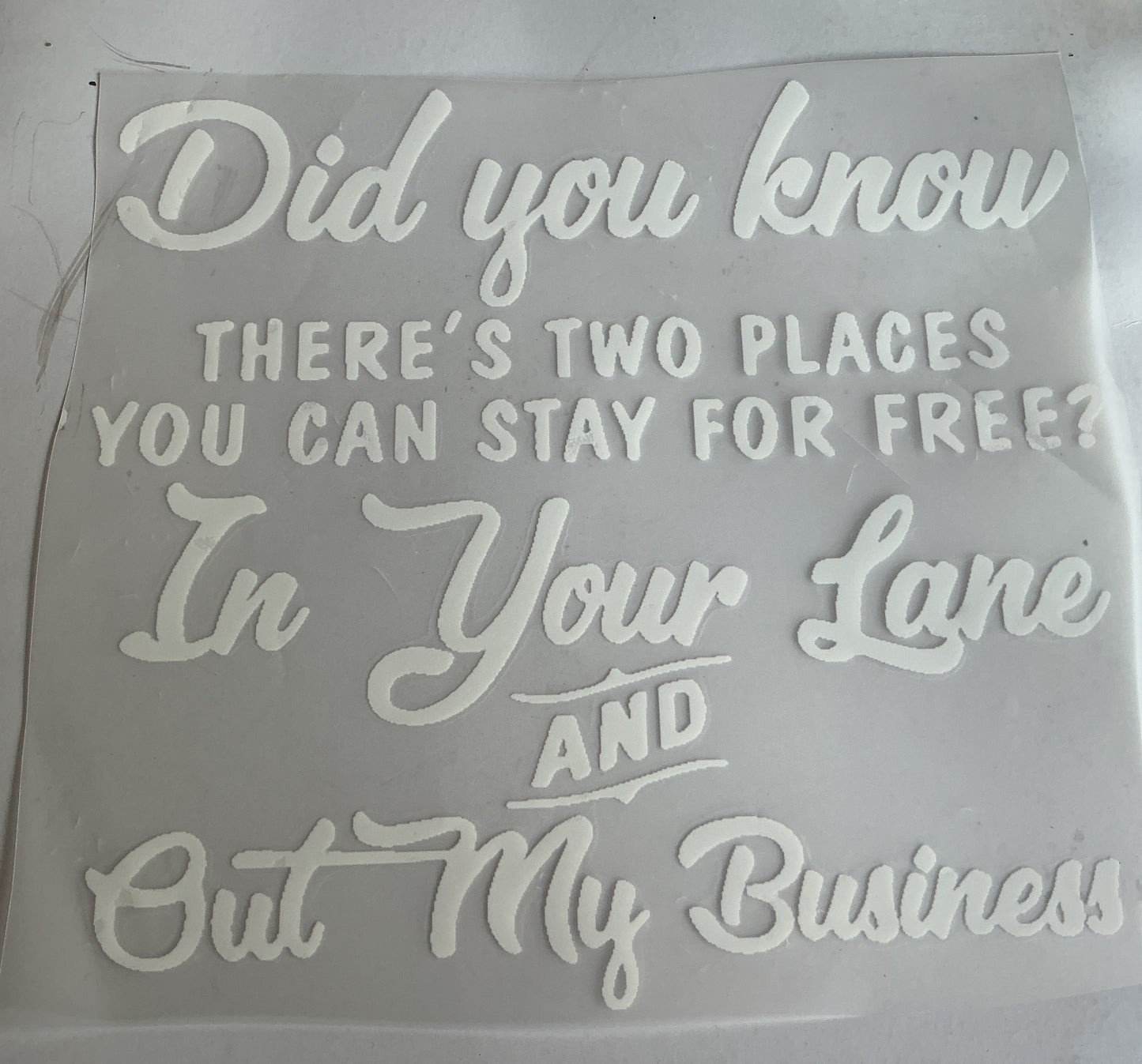In Your Lane
