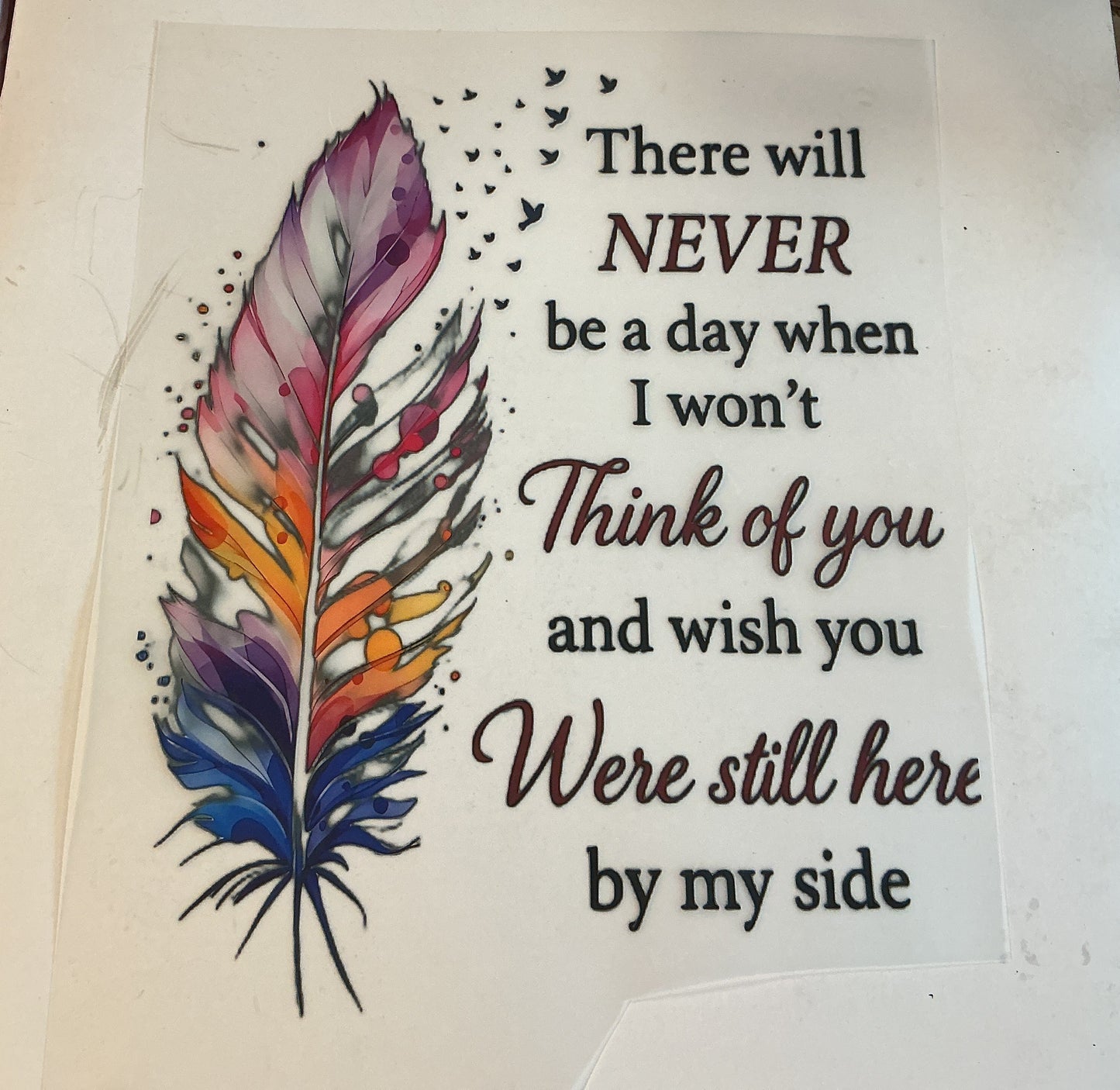 There Will Never Be a day when I don’t Think of you…