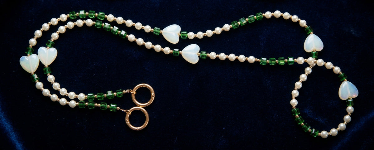 XL Heart Green KeyChain/Phone Chain